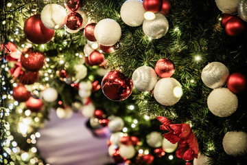 christmas decorations on the street