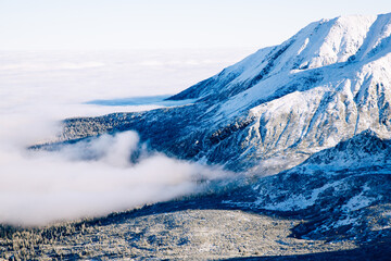kasprowy Wierch and the surrounding area in winter, Tatra mountains, Poland
