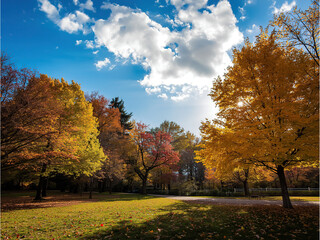 Obraz premium autumn in the park