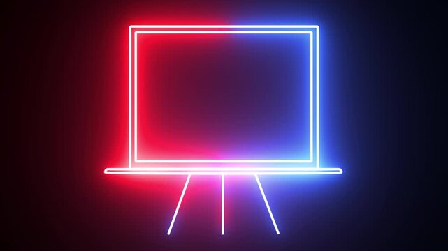 Dynamic board icon object with black background.