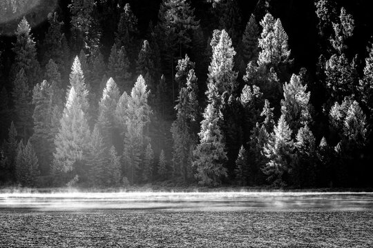 Herbst im Engadin in Graub&uuml;nden in der Schweiz