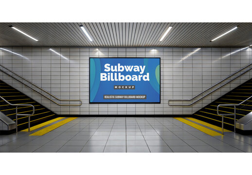 Subway Billboard Mockup 185