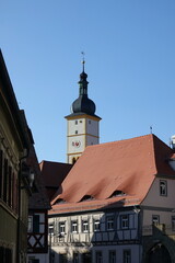 Obraz premium Altstadt von Mainbernheim mit Kirche
