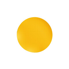 Bright Yellow Circle with Smooth Gradient Background in Minimalist Style
