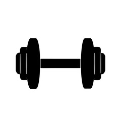 A dumbbell silhouette Vector illustration