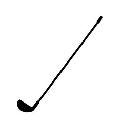 A golf club silhouette vector illustration