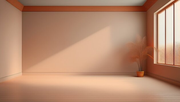 minimalist empty room corner