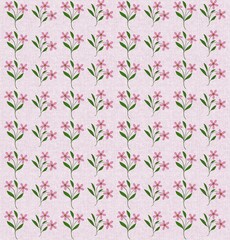 Pink floral seamless pattern