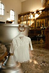 Baptism, Orthodoxy, christening gown, Christianity, sacrament of baptism, font, icons, ritual, religion, anointing