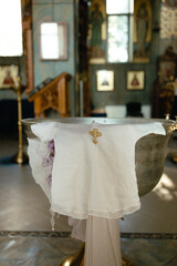 Baptism, Orthodoxy, christening gown, Christianity, sacrament of baptism, font, icons, ritual, religion, anointing