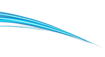 glowing cyan energy streak soft gradient motion blur futuristic abstract flow luminous line design digital glow high contrast ultra realistic render clean png