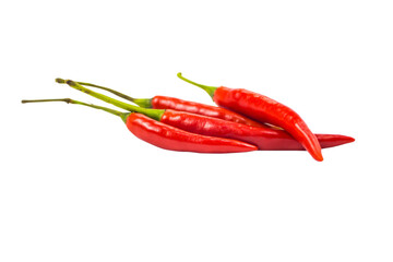 Red Chili isolated on Transparent Background , PNG