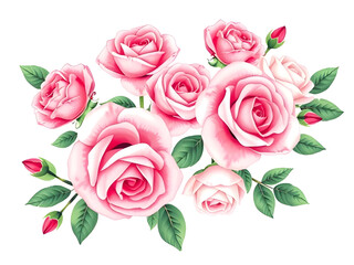 bouquet, roses, design, vector, illustration, floral, flowers, bouquet of roses, romantic, decorative, nature, botanical, elegant, hand-drawn, artistic, flower arrangement, colorful, garden, bloom, pe