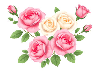 bouquet, roses, design, vector, illustration, floral, flowers, bouquet of roses, romantic, decorative, nature, botanical, elegant, hand-drawn, artistic, flower arrangement, colorful, garden, bloom, pe
