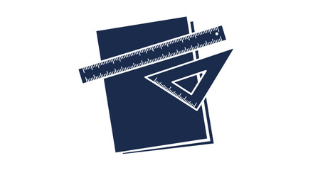 Measuring tools and paper represent planning and precision in design or architecture