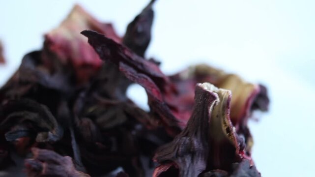 hibiscus red dry tea rotating. carcade