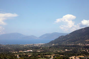 Kefalonia - Greece - August 15, 2025: The inside landscape, Kefalonia,  Greece.