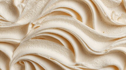 Texture of vanilla ice cream, a delicious and creamy frozen dessert