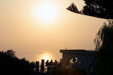 Kefalonia- Greece - August 15, 2025: Sunset at Kefalonia, Kefalonia,  Greece.