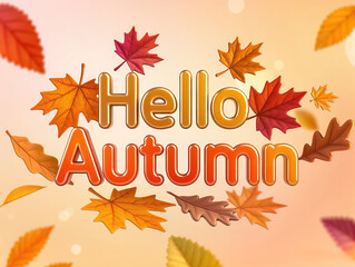 Golden autumn tree with falling leaves and warm glow, perfect for seasonal cards, nature art, or cozy fall-themed designs.