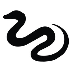 Obraz premium black and white snake