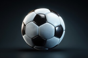 Fototapeta premium Isolated Soccer Sphere. Emblematic Sportsball for Champions and Competitive Play