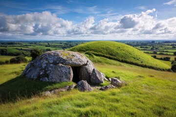 Explore Historic Loughcrew Cairns: Ancient Passage Tomb Landmark in Scenic County Meath, Ireland