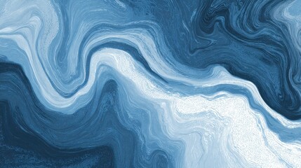 Obraz premium Abstract dark blue marble background, fluid art painting texture design