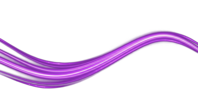 neon violet energy trail smooth glowing wave motion futuristic abstract line elegant luminous design clean png