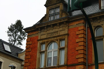 New Year's streets of one small German town