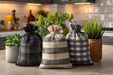 Stylish eco friendly air purifying bags high resolution picture