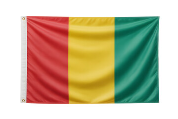 Obraz premium Guinea's vibrant flag waves in the breeze, symbolizing national pride and unity, ideal for global communication and cultural events