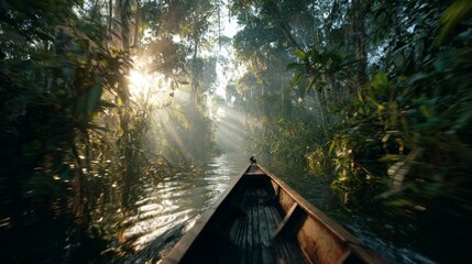 raft on the Amazon River