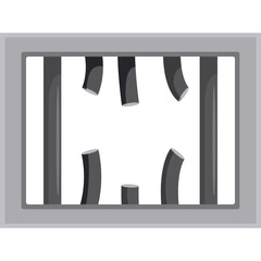 Abstract Gray Geometric Shapes With Vertical Stripes And Curved Elements On White Background Simple Design