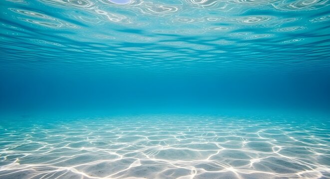 ola de agua bajo el agua oc&eacute;ano azul piscina amplio panorama fondo mar arenoso fondo aislado fondo blanco