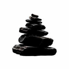Zen Stones Stacked in Balance