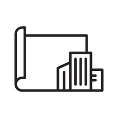 Skyscraper city building architecture icon vector design illustration template in trendy style