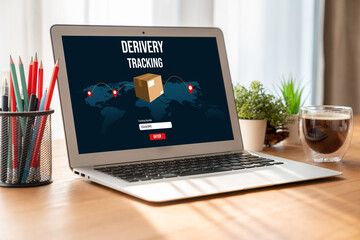 Delivery tracking system for e-commerce and modish online business to timely goods transportation...