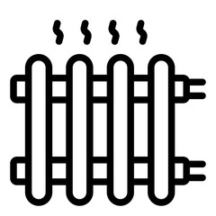 steam radiator heater outline icon for room warming