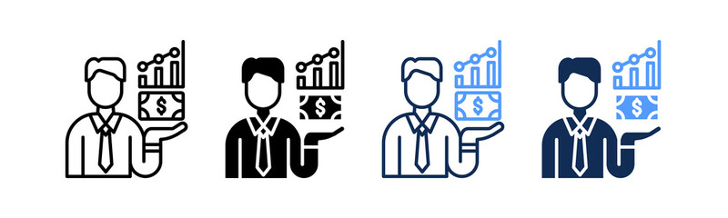 Stock Market multiple icon