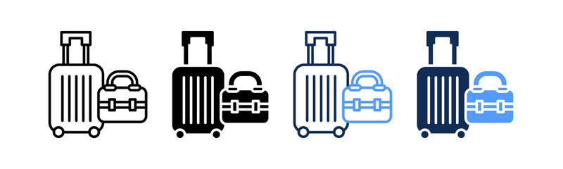 Luggage multiple icon