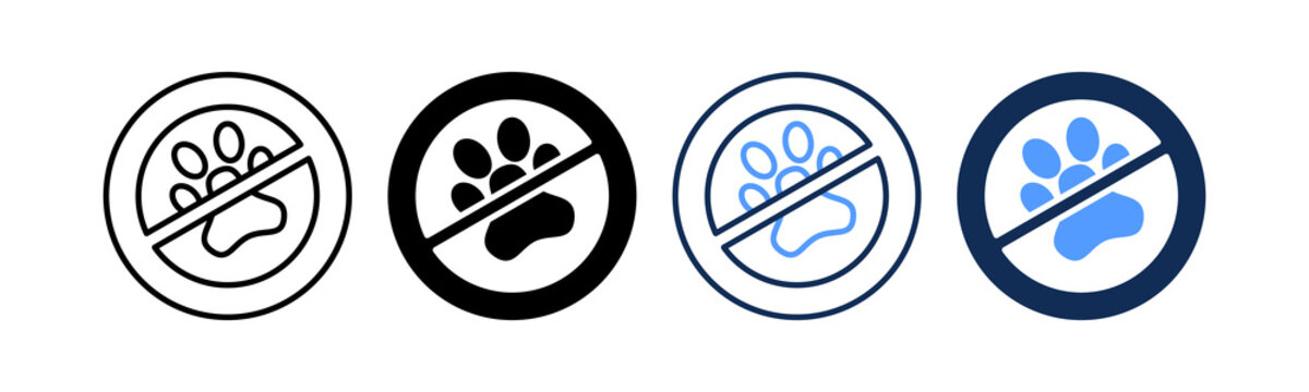No Pets Allowed multiple icon