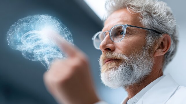 Innovate! AI Brain, Medical Research - Concept Stock Photo, Artificial intelligence
