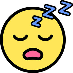 sleeping face emoji sticker