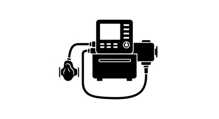 Fototapeta premium Medical device illustration healthcare technology vector