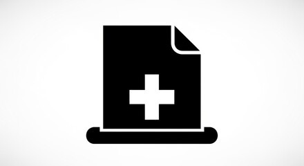 Obraz premium Medical document icon healthcare concept