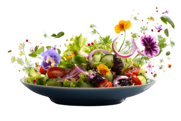 Appetizing shawarma with flowers on a transparent background for designers, marketers and IT professionals. Popular illustration, object, texture. Food, flowers, natural space for text.