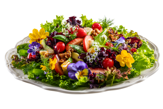 Appetizing shawarma with flowers on a transparent background for designers, marketers and IT professionals. Popular illustration, object, texture. Food, flowers, natural space for text.