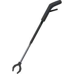 Black Long Reach Grabber Tool With Claw Mechanism On A Transparent Background For Reaching High Or Low Objects Effortlessly And Safely