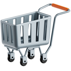 Professionally rendered 3D icon pack of shopping carts, perfect for e-commerce, online stores, checkout, and digital marketing visuals.